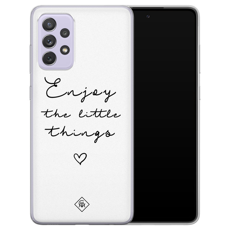 Casimoda Samsung Galaxy A72 siliconen hoesje - Enjoy life