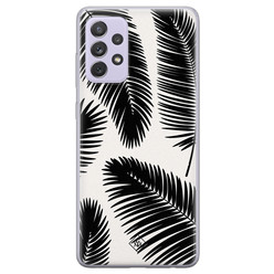 Casimoda Samsung Galaxy A72 siliconen hoesje - Palm leaves silhouette