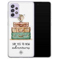 Casimoda Samsung Galaxy A72 siliconen hoesje - Let's get lost