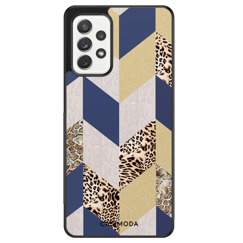 Casimoda Samsung Galaxy A52 hoesje - Blue leo wild