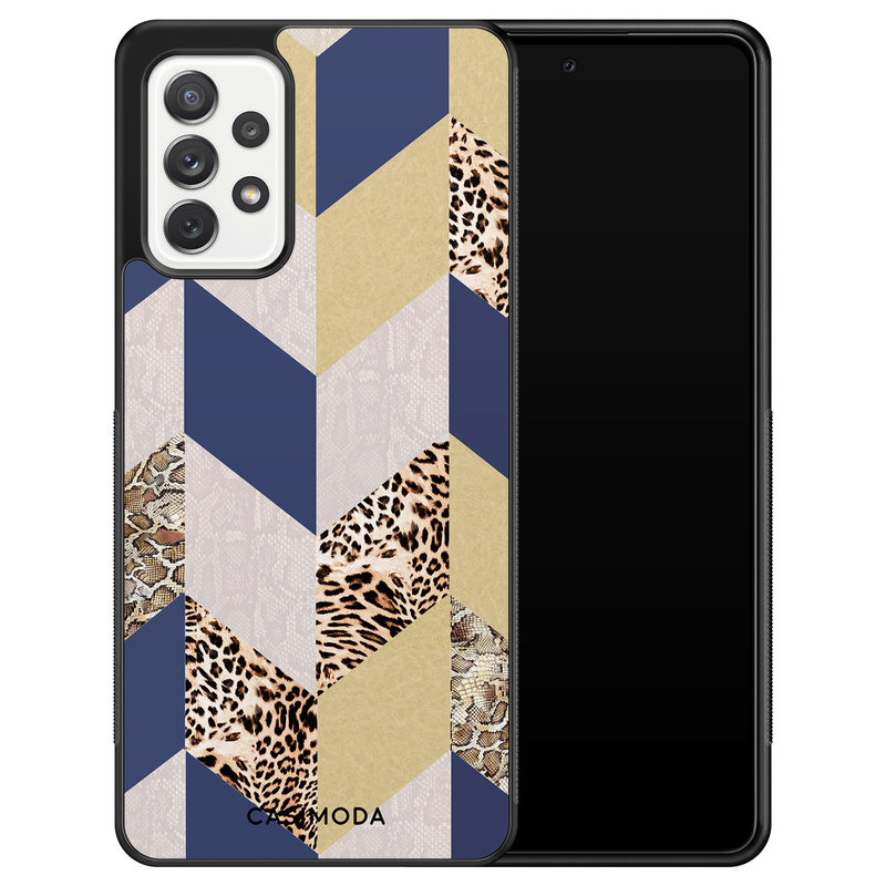 Casimoda Samsung Galaxy A52 hoesje - Blue leo wild