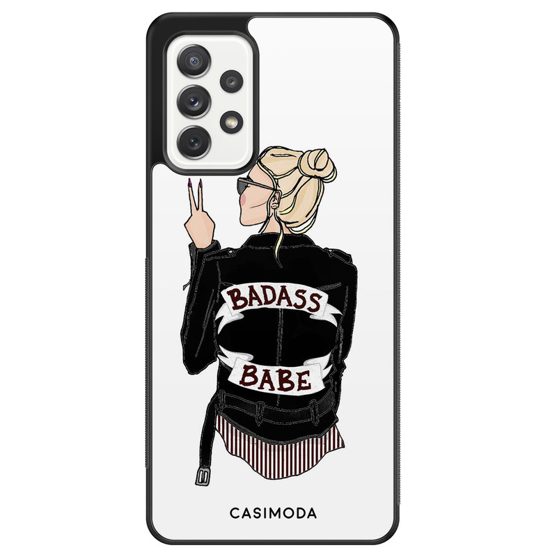 Casimoda Samsung Galaxy A52 hoesje - Badass babe blondine