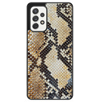 Casimoda Samsung Galaxy A72 hoesje - Golden snake