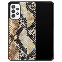 Casimoda Samsung Galaxy A72 hoesje - Golden snake