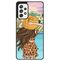 Casimoda Samsung Galaxy A72 hoesje - Sunset girl