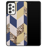 Casimoda Samsung Galaxy A72 hoesje - Blue leo wild