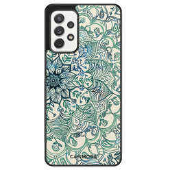 Casimoda Samsung Galaxy A72 hoesje - Mandala blauw