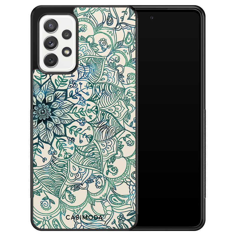 Casimoda Samsung Galaxy A72 hoesje - Mandala blauw