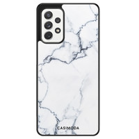 Casimoda Samsung Galaxy A72 hoesje - Marmer grijs