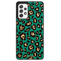 Casimoda Samsung Galaxy A72 hoesje - Luipaard groen