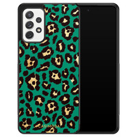 Casimoda Samsung Galaxy A72 hoesje - Luipaard groen