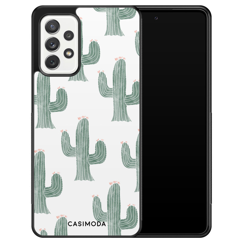 Casimoda Samsung Galaxy A72 hoesje - Cactus print