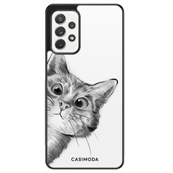 Casimoda Samsung Galaxy A72 hoesje - Peekaboo