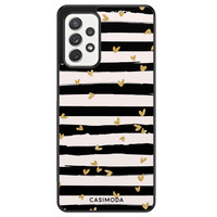 Casimoda Samsung Galaxy A72 hoesje - Hart streepjes