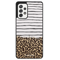 Casimoda Samsung Galaxy A72 hoesje - Leopard lines