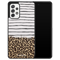 Casimoda Samsung Galaxy A72 hoesje - Leopard lines