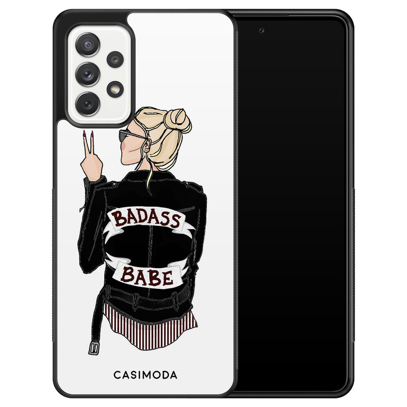 Casimoda Samsung Galaxy A72 hoesje - Badass babe blondine