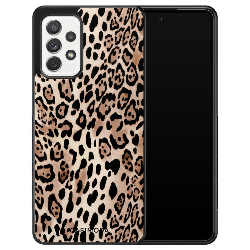 Casimoda Samsung Galaxy A72 hoesje - Golden wildcat