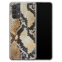 Casimoda Samsung Galaxy A32 4G siliconen hoesje - Golden snake