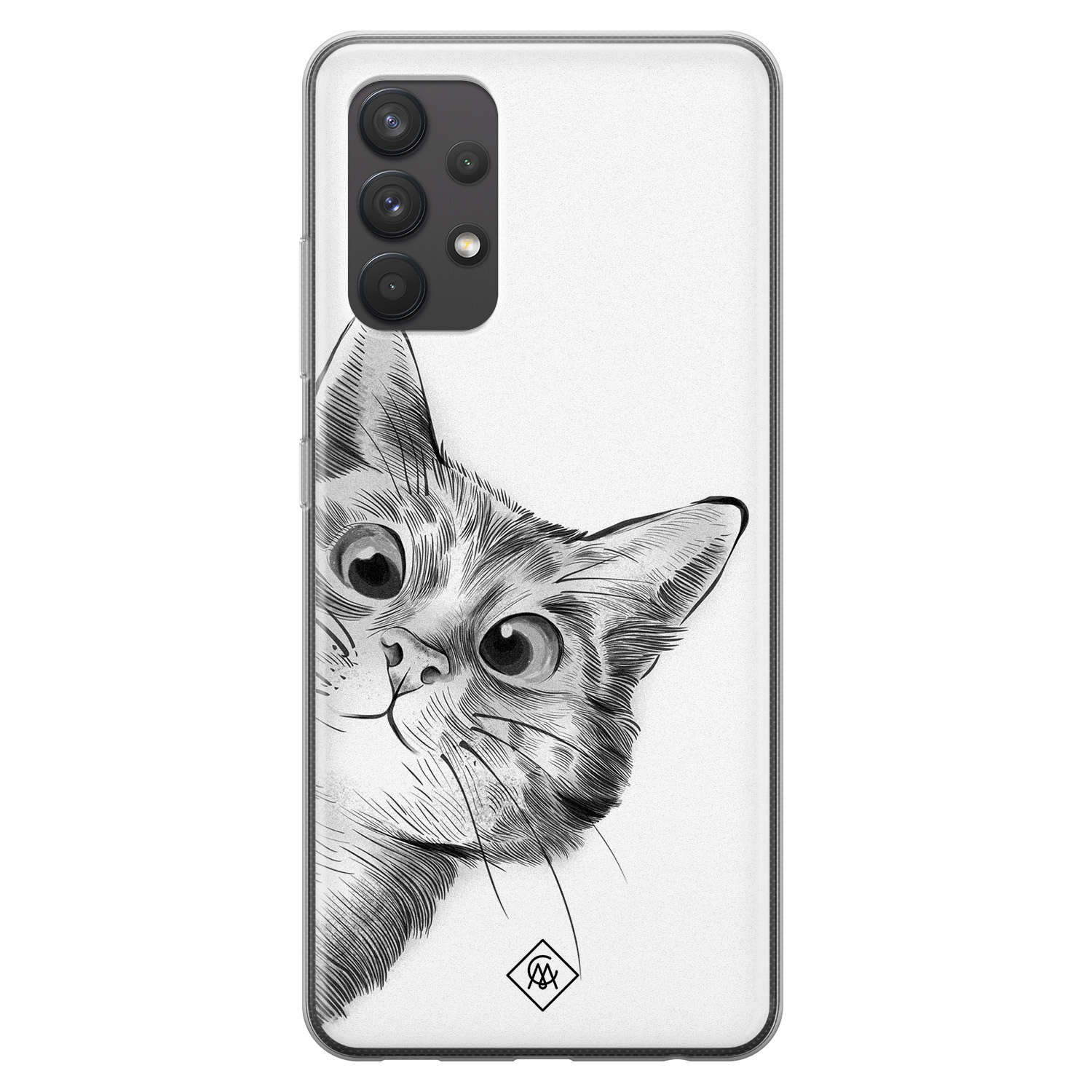 Samsung Galaxy A32 4G siliconen hoesje Peekaboo