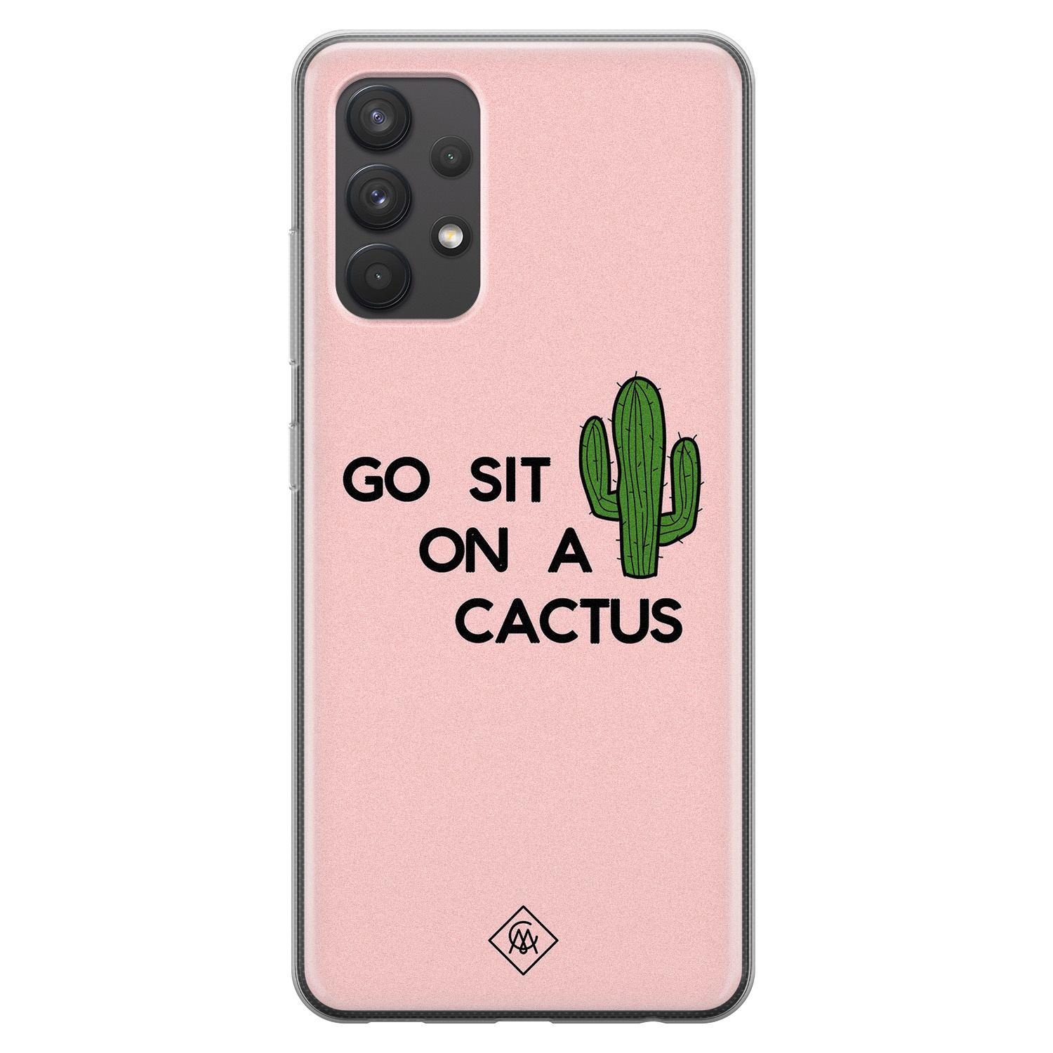 Samsung Galaxy A32 4G siliconen hoesje Go sit on a cactus