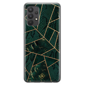 Casimoda Samsung Galaxy A32 4G siliconen hoesje - Abstract groen