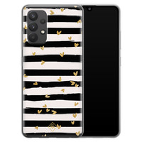 Casimoda Samsung Galaxy A32 4G siliconen telefoonhoesje - Hart streepjes