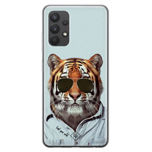 Casimoda Samsung Galaxy A32 4G siliconen hoesje - Tijger wild