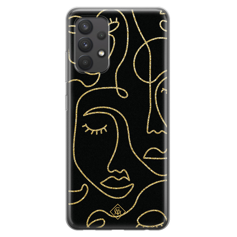 Casimoda Samsung Galaxy A32 4G siliconen hoesje - Abstract faces