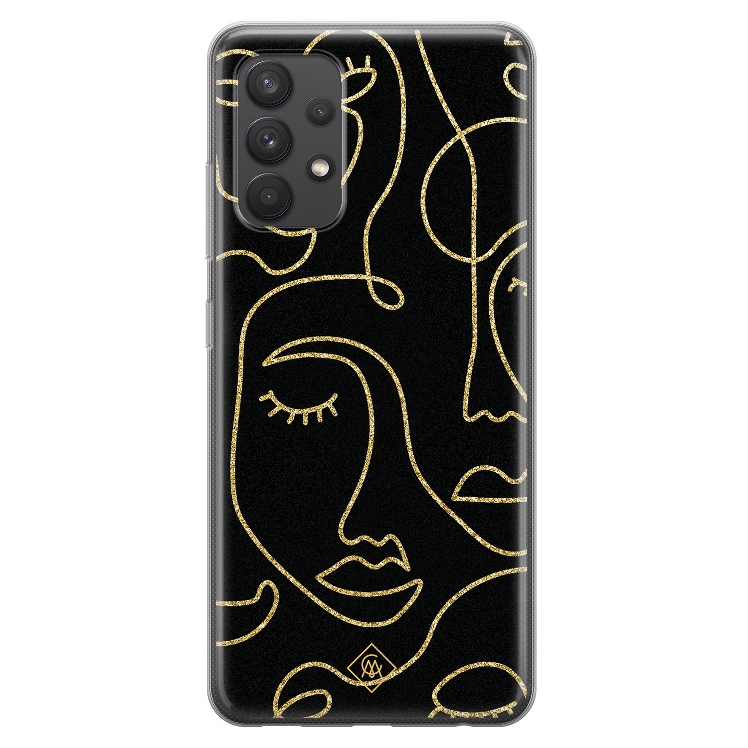 Samsung Galaxy A32 4G siliconen hoesje Abstract faces