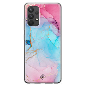Casimoda Samsung Galaxy A32 4G siliconen hoesje - Marble colorbomb