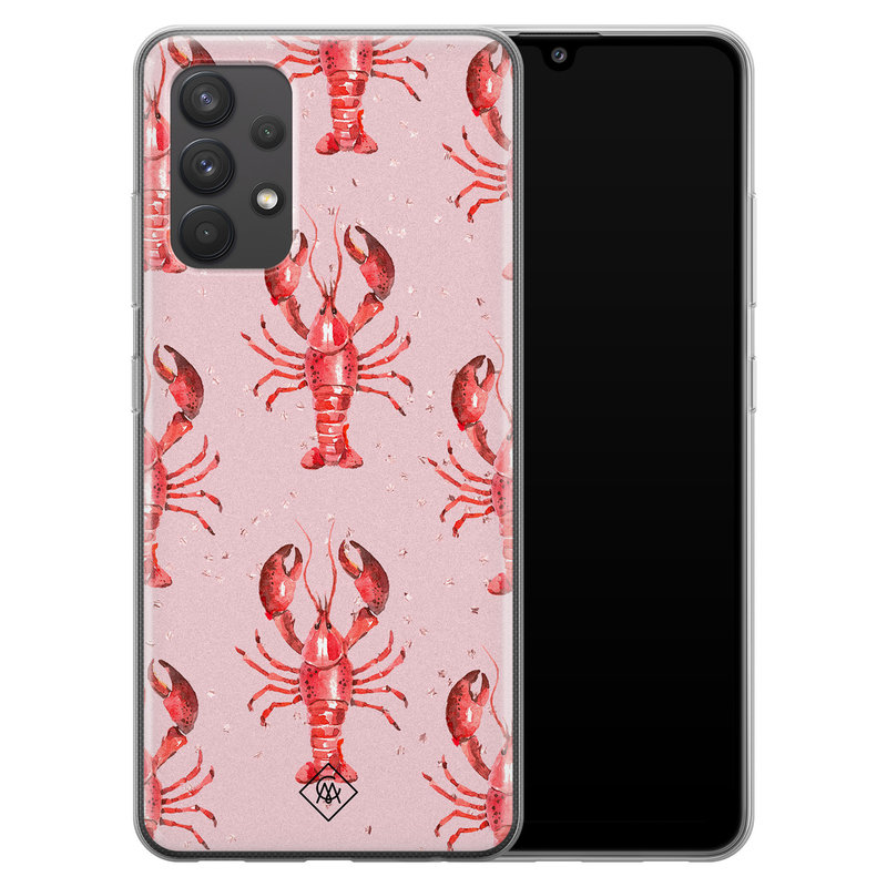 Casimoda Samsung Galaxy A32 4G siliconen telefoonhoesje - Lobster all the way