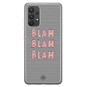 Casimoda Samsung Galaxy A32 4G siliconen hoesje - Blah blah blah