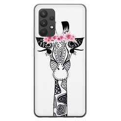 Casimoda Samsung Galaxy A32 4G siliconen hoesje - Giraffe