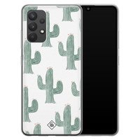 Casimoda Samsung Galaxy A32 4G siliconen telefoonhoesje - Cactus print