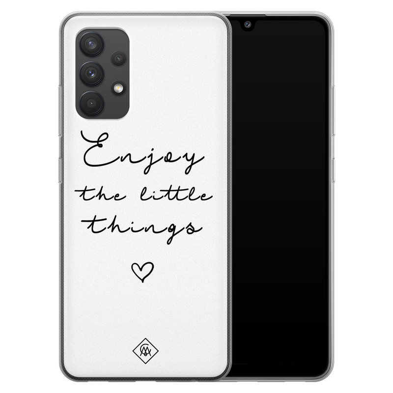 Casimoda Samsung Galaxy A32 4G siliconen hoesje - Enjoy life