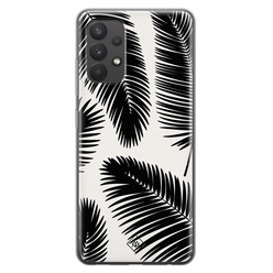 Casimoda Samsung Galaxy A32 4G siliconen hoesje - Palm leaves silhouette