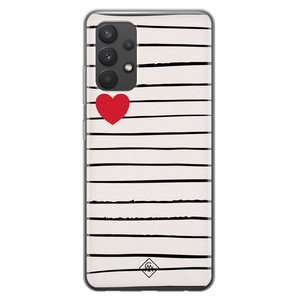 Casimoda Samsung Galaxy A32 4G siliconen hoesje - Heart queen