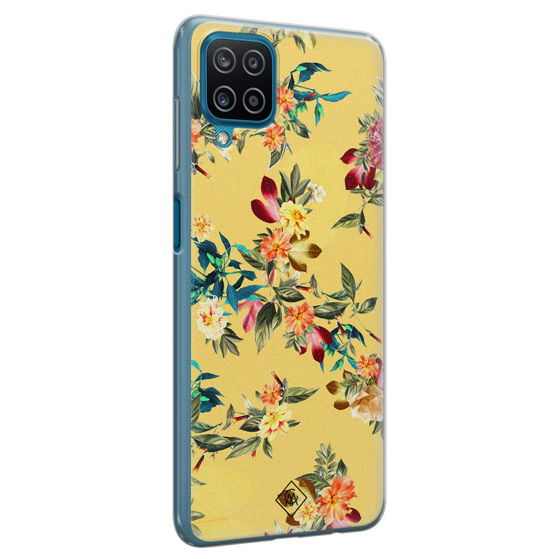 Casimoda Samsung Galaxy A12 siliconen hoesje - Floral days