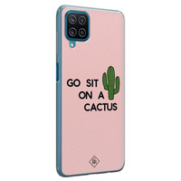 Casimoda Samsung Galaxy A12 siliconen hoesje - Go sit on a cactus