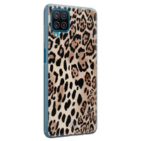 Casimoda Samsung Galaxy A12 siliconen hoesje - Golden wildcat