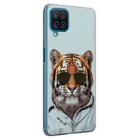 Casimoda Samsung Galaxy A12 siliconen hoesje - Tijger wild