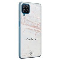 Casimoda Samsung Galaxy A12 siliconen telefoonhoesje - C'est la vie