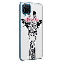 Casimoda Samsung Galaxy A12 siliconen telefoonhoesje - Giraffe