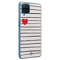 Casimoda Samsung Galaxy A12 siliconen hoesje - Heart queen