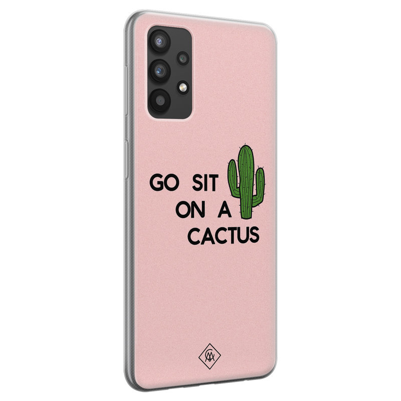 Casimoda Samsung Galaxy A32 4G siliconen hoesje - Go sit on a cactus