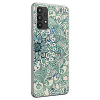 Casimoda Samsung Galaxy A32 4G siliconen hoesje - Mandala blauw