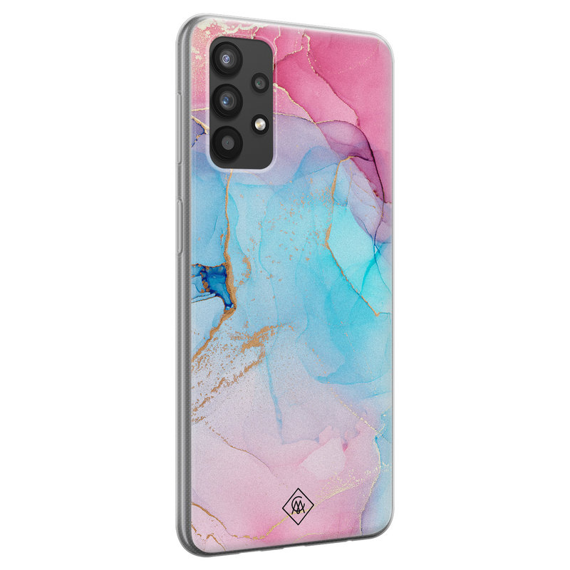 Casimoda Samsung Galaxy A32 4G siliconen hoesje - Marble colorbomb