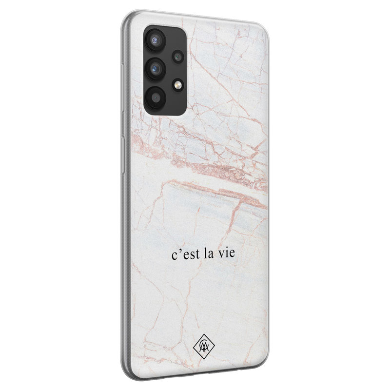 Casimoda Samsung Galaxy A32 4G siliconen telefoonhoesje - C'est la vie