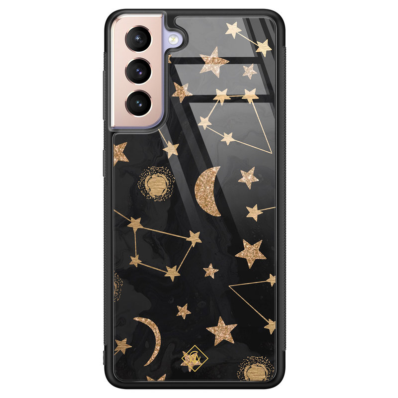 Casimoda Samsung Galaxy S21 glazen hardcase - Counting the stars